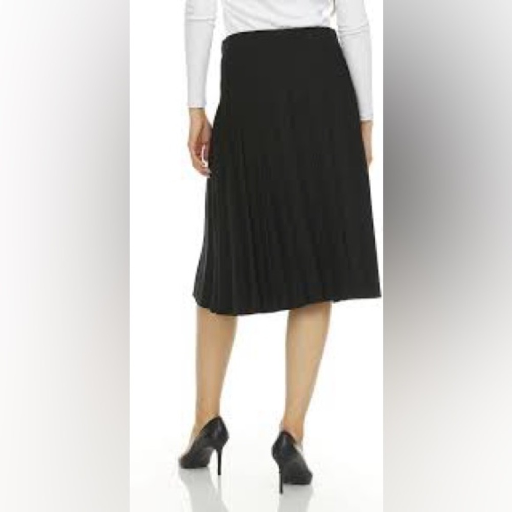 Tion Design Black Pleated Midi Skirt for Cocktail - Picture 7 of 14
